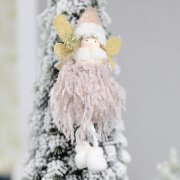 Новогоднее украшение рождественский ангел Беатриче,розовый