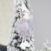 Новогоднее украшение рождественский ангел Беатриче,серый