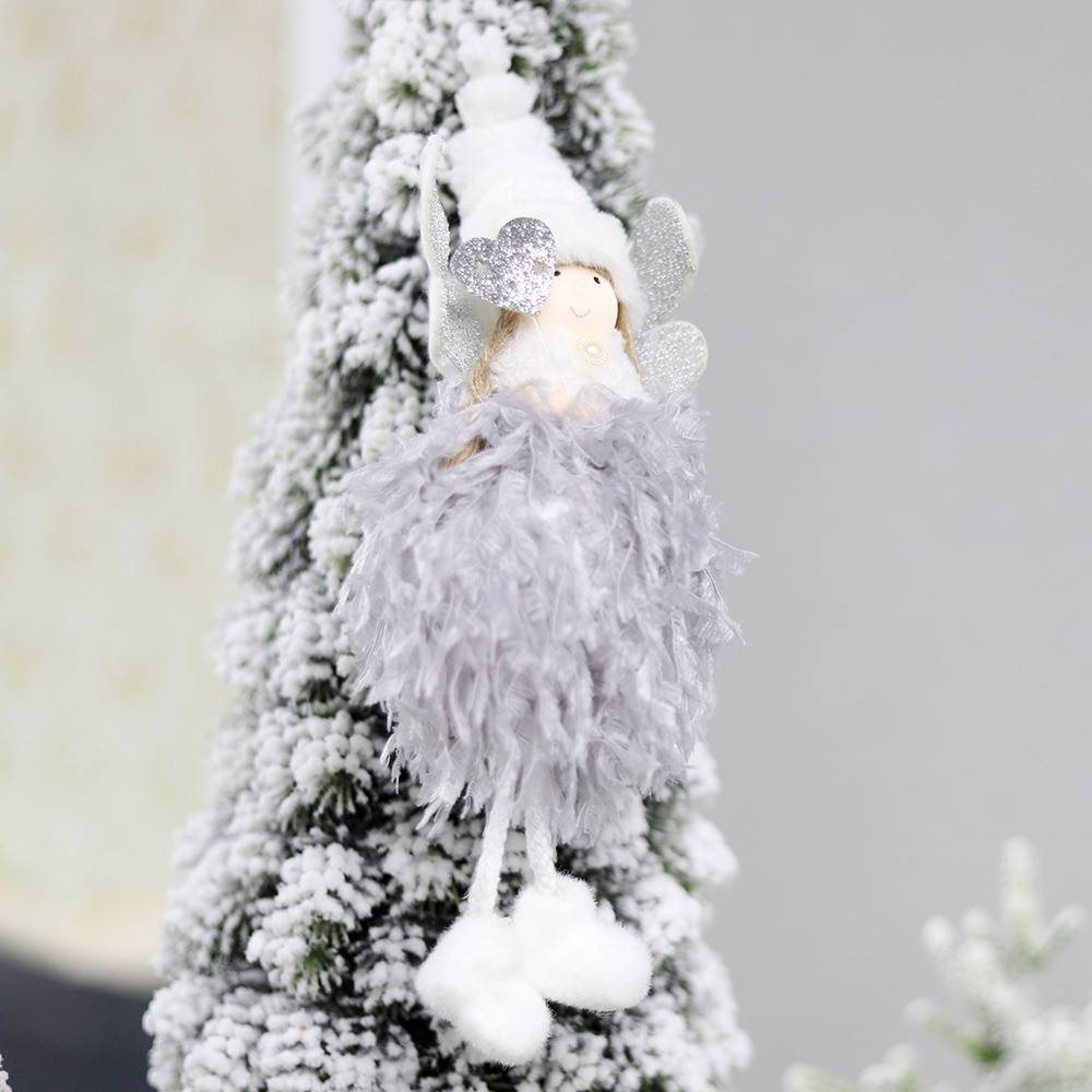 Новогоднее украшение рождественский ангел Беатриче,серый арт. 2020-0221.10 Новогоднее украшение рождественский ангел Беатриче,серый арт. 2020-0221.10