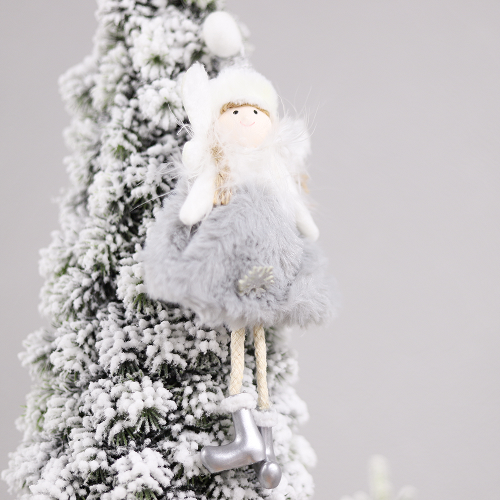 Новогоднее украшение Рождественский ангел, серый арт. 2020-0218.10 Новогоднее украшение Рождественский ангел, серый арт. 2020-0218.10