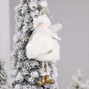 Новогоднее украшение Рождественский ангел, белый