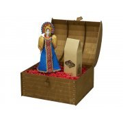 Подарочный набор: кукла фарфоровая, чай "Малина с мятой"