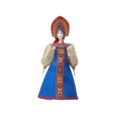 Подарочный набор: кукла фарфоровая, чай 