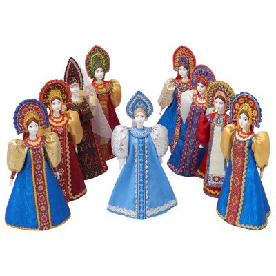 Подарочный набор: кукла фарфоровая, чай 