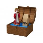 Подарочный набор: кукла фарфоровая, чай "Малина с мятой"