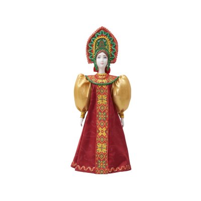 Подарочный набор: кукла фарфоровая, чай 