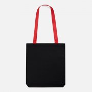 Шопер B4, черный с красными ручками