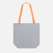 Шопер B5, серый с оранжевыми ручками