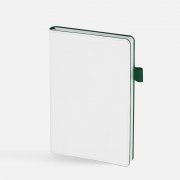 Ежедневник White Shall, недатированный, бело-зеленый