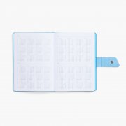 Ежедневник Boom, недатированный, черный с голубым