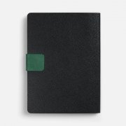 Ежедневник Boom, недатированный, черный с зеленым