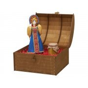 Подарочный набор: кукла фарфоровая, крем-мёд с лаймом и имбирем