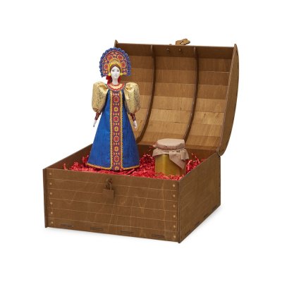 Подарочный набор: кукла фарфоровая, крем-мёд с лаймом и имбирем арт. 94753
