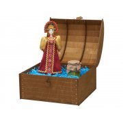 Подарочный набор: кукла фарфоровая, крем-мёд с лаймом и имбирем