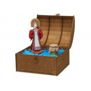 Подарочный набор: кукла фарфоровая, крем-мёд с лаймом и имбирем