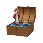 Подарочный набор: кукла фарфоровая, мёд с миксом из орехов