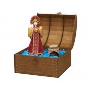 Подарочный набор: кукла фарфоровая, мёд с миксом из орехов