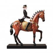 Статуэтка "Наездница и лошадь", цвет коричневый арт. YZ265A