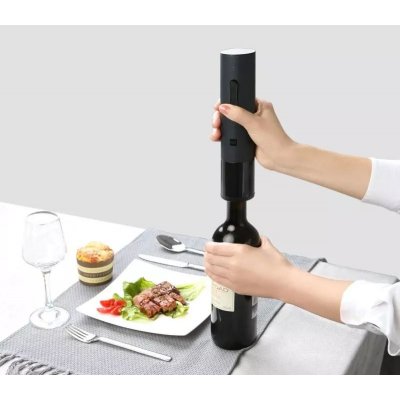 Электрический штопор Huo Hou Electric Wine Bottle Opener, черный