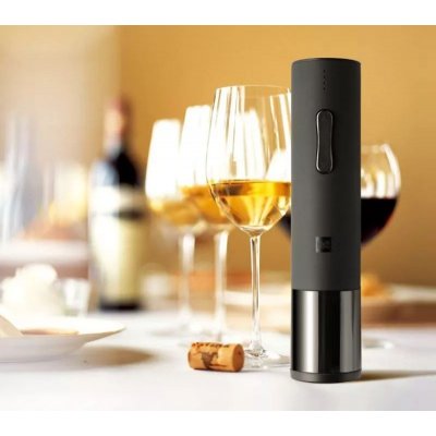 Электрический штопор Huo Hou Electric Wine Bottle Opener, черный