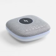 Bluetooth колонка с беспроводной зарядкой и подсветкой Terrafonic, серая