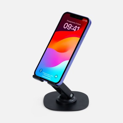 Подставка для смартфона Smartic Light, черная арт. 17488.30