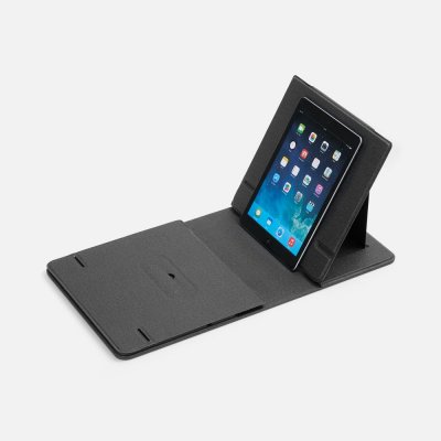 Складной стол для ноутбука с беспроводной зарядкой Kickstand Table, серый арт. 17486.10