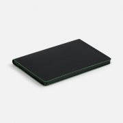 Ежедневник Trait, недатированный, черный с зеленым