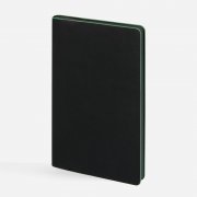 Ежедневник Trait, недатированный, черный с зеленым