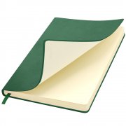 Ежедневник A5 недатированный Franco в мягком переплёте, бутылочно-зеленый