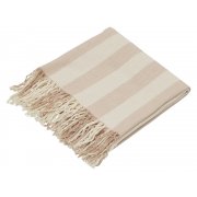 Плед «Reglet» из хлопка с бахромой