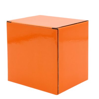 Коробка глянцевая для кружки Make me, оранжевая арт. 61402Z7 Коробка глянцевая для кружки Make me, оранжевая арт. 61402Z7
