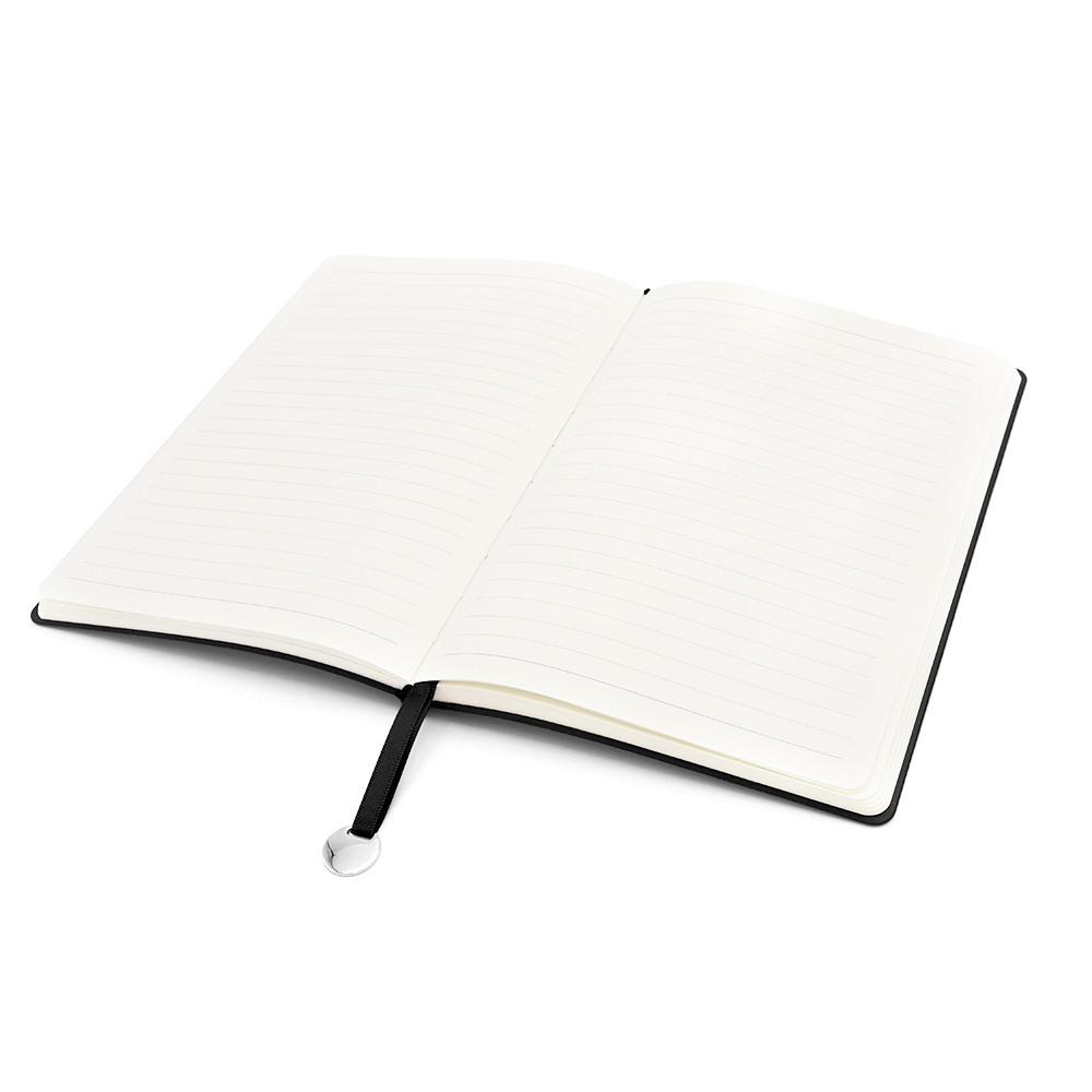 Блокнот A5 Officer в мягком переплёте с металлической биркой, чёрный арт. 51010.02 Блокнот A5 Officer в мягком переплёте с металлической биркой, чёрный арт. 51010.02