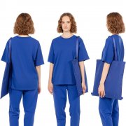 Шопер B3, синий с синими ручками