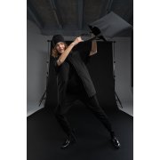 Шопер B3, черный с черными ручками