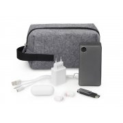 Органайзер для электроники и проводов «Felt» из RPET-фетра с ручкой