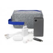 Органайзер для электроники и проводов «Felt» из RPET-фетра с ручкой