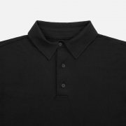 Рубашка поло унисекс Senti, черная