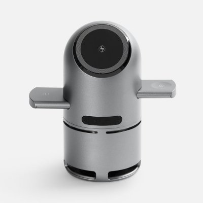 Bluetooth-колонка с беспроводной зарядкой Droid, серая арт. 17587.10