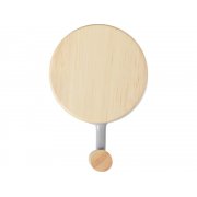 Кружка с ручкой и крышкой из каучукового дерева «Jeny»