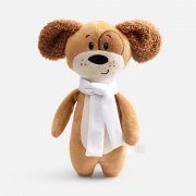 Мягкая игрушка Beastie Toys, собачка с белым шарфом