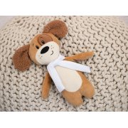 Мягкая игрушка Beastie Toys, собачка с белым шарфом