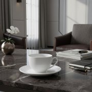 Чайная пара Swan, белая арт. 6149.01