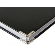 Ежедневник недатированный А5 «Sidney Nebraska» с серебряным срезом и уголками