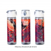 Бутылка для воды "Vita" с нанесением "Марсианин" 600 мл серый с белым