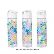 Бутылка для воды "Vita" с нанесением "Джунгли" 600 мл белый