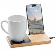 Зарядное устройство Allow c беспроводной зарядкой, светло-коричневый