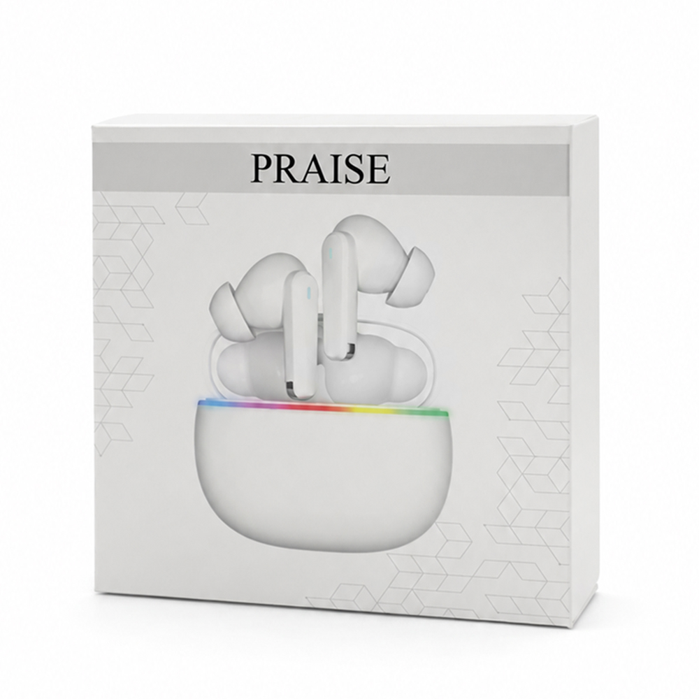Наушники беспроводные Bluetooth Praise, белые арт. 47009.01 Наушники беспроводные Bluetooth Praise, белые арт. 47009.01