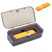 Флешка Shape с покрытием Софт Тач в футляре, оранжевая арт. 3010.07.02 Флешка Shape с покрытием Софт Тач в футляре, оранжевая арт. 3010.07.02