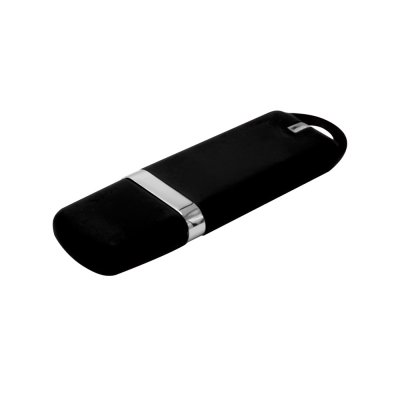 Флешка Shape с покрытием Софт Тач в футляре, черная арт. 3010.02.02